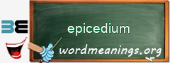 WordMeaning blackboard for epicedium